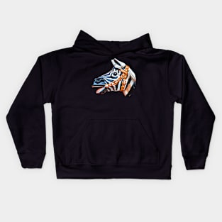 Zebra Galloper Kids Hoodie